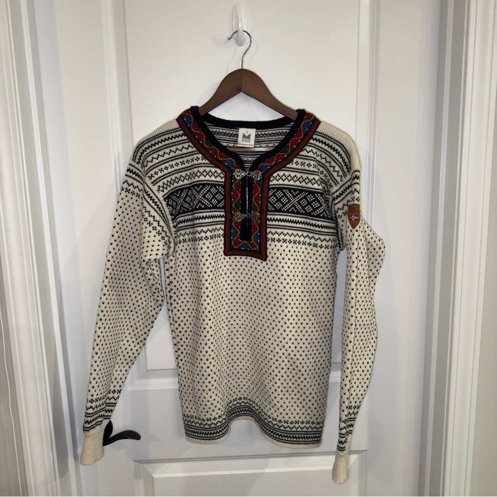 Dale of Norway Setesdal Unisex Sweater in Off White - Picture 5 of 12